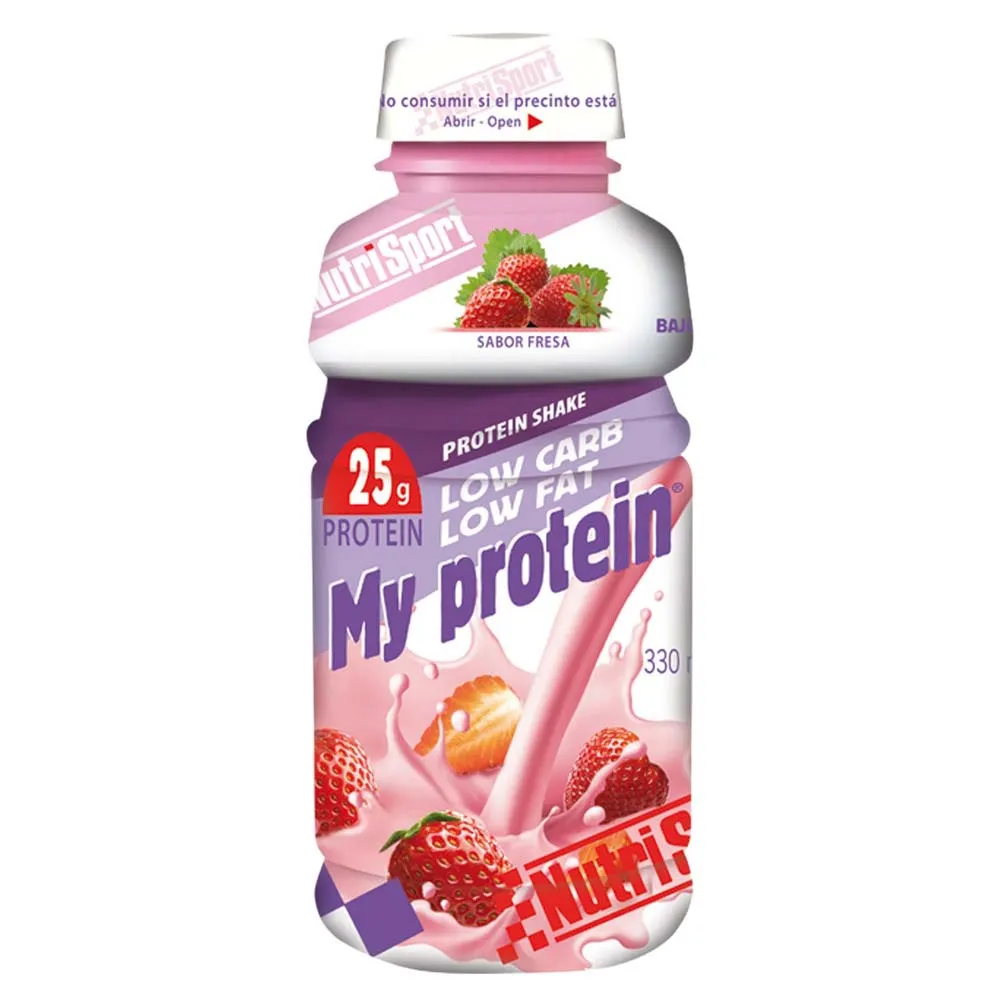 NutriSport My Proteindryckslåda Jordgubb 330ml 12 Enheter, Multicolor, One Size