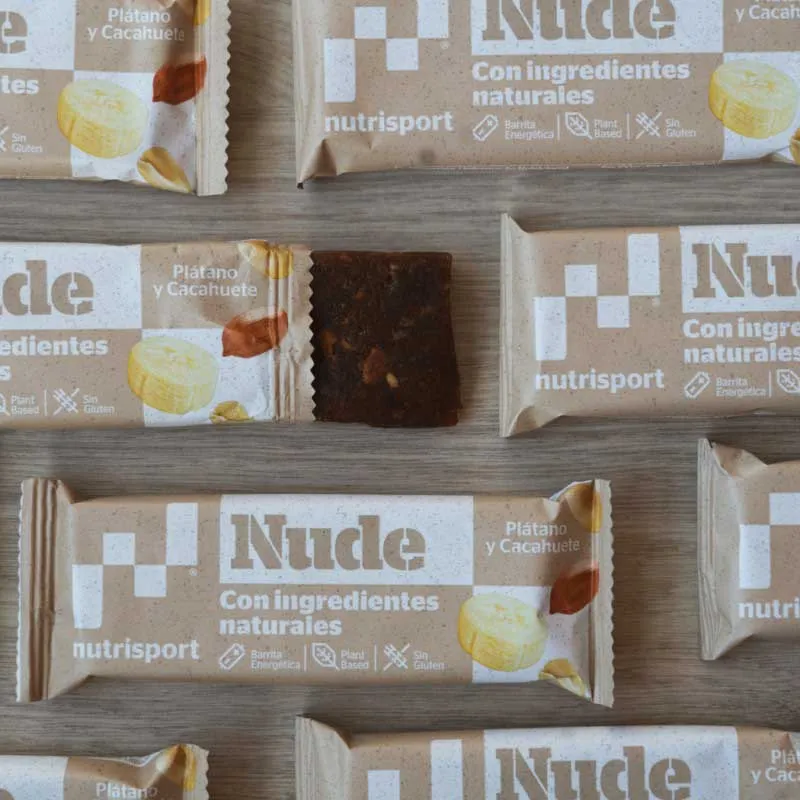 NutriSport Nude Energibar Låda Banan Och Jordnöt 45g 24 Enheter, Multicolor, One Size NutriSport Nude Energibar Låda Banan Och Jordnöt 45g 24 Enheter, Multicolor, One Size