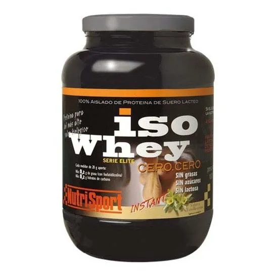 NutriSport Premium Zero-zero Vassleproteinisolat Vanilj 1000g, Black, One Size
