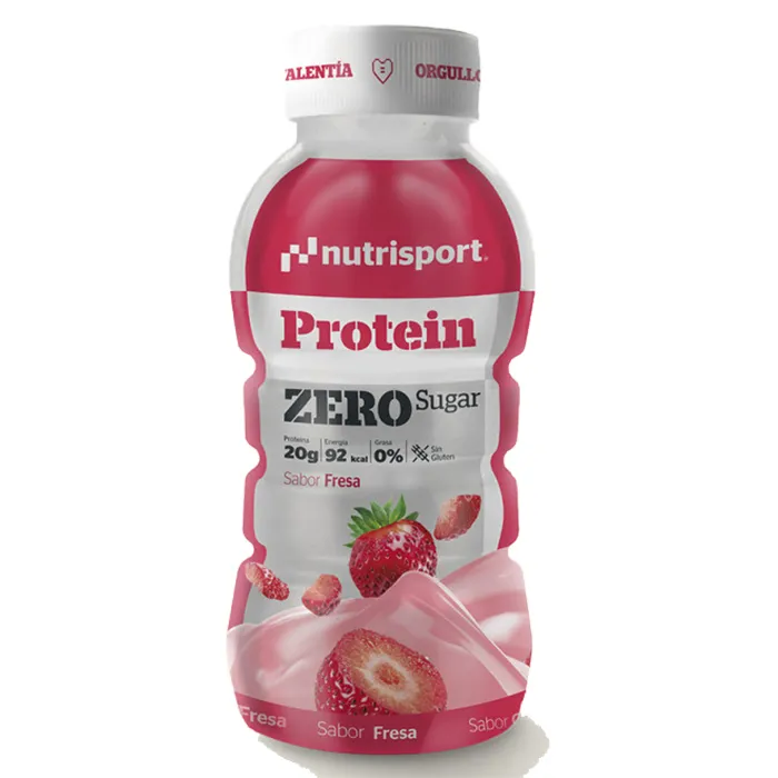 NutriSport Protein Zero Sugar Proteindryckslåda Jordgubb 330ml 12 Enheter, One size