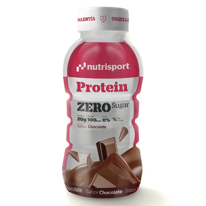 NutriSport Zero Sugar Låda Med Proteindryck Choklad 330ml 12 Enheter, One size