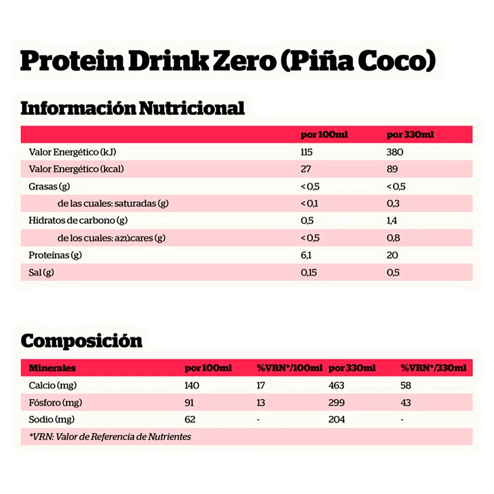 NutriSport Zero Sugar Protein Ananas Och Kokosnöt 330ml 12 Enheter, One size