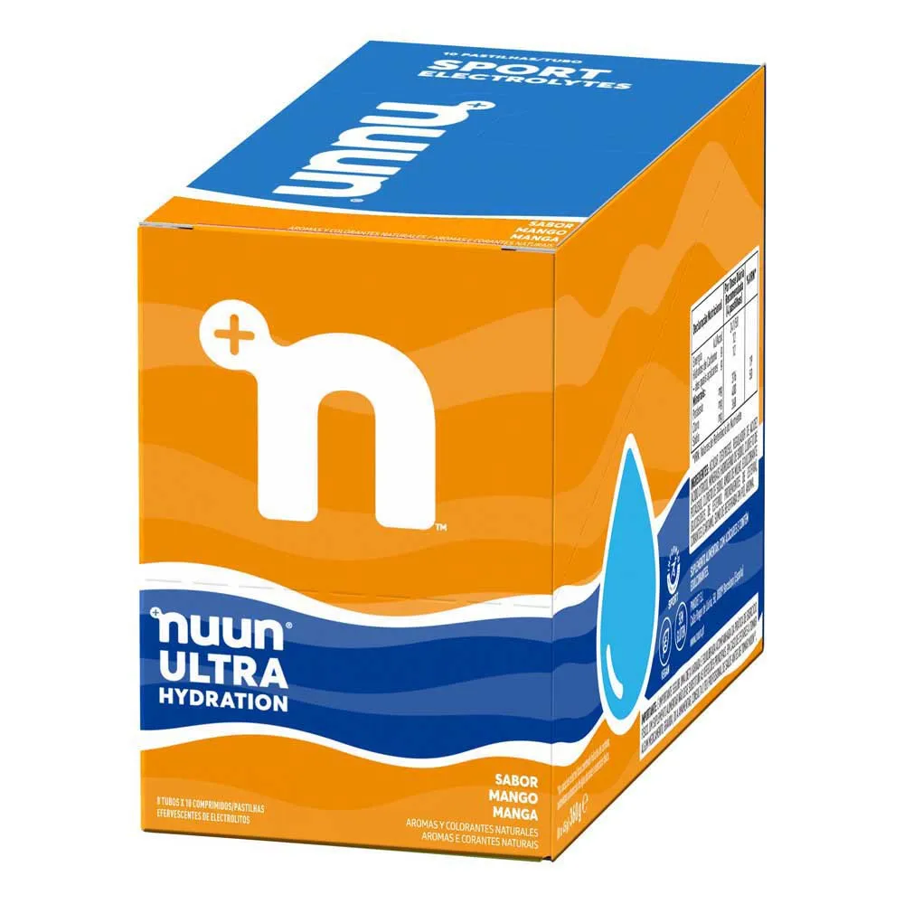 Nuun Ultra Effervescent Electrolyte Tablettask Mango 8 Enheter, One size Nuun Ultra Effervescent Electrolyte Tablettask Mango 8 Enheter, One size