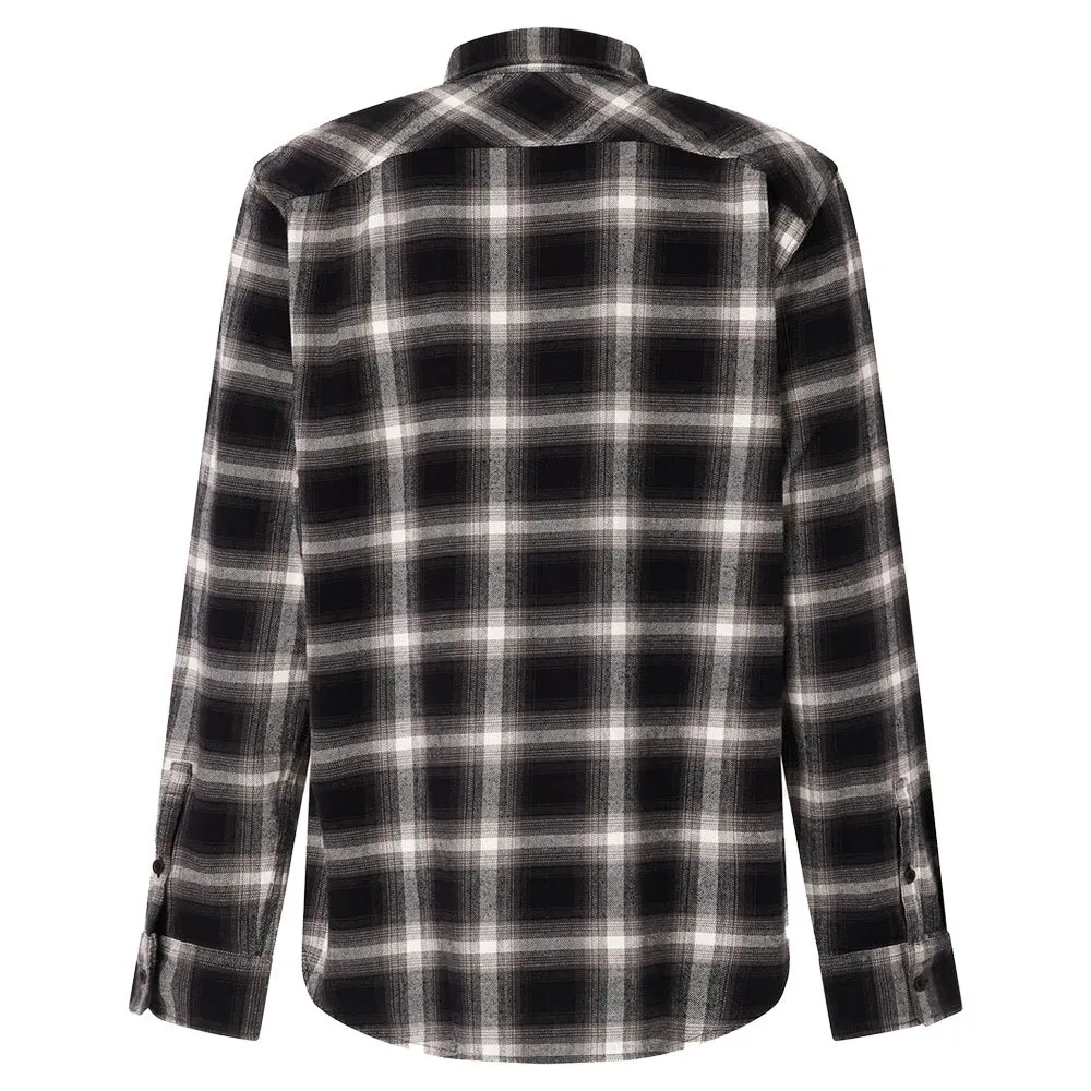 Oakley 90s Plaid Skjorta Med Långa ärmar, Grey / black check
