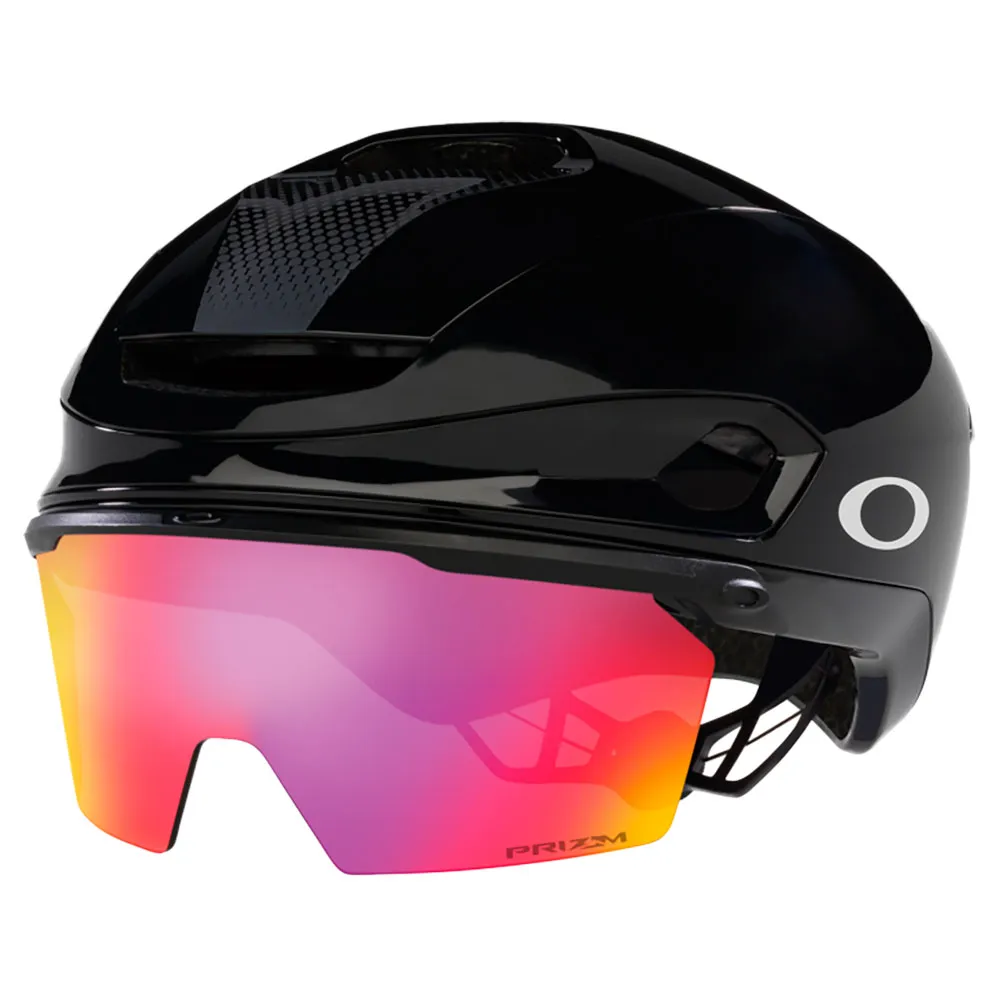 Oakley Aro7 Mips Road I.c.e Hjälm, Black Gloss Ice Reflective / Prizm Road