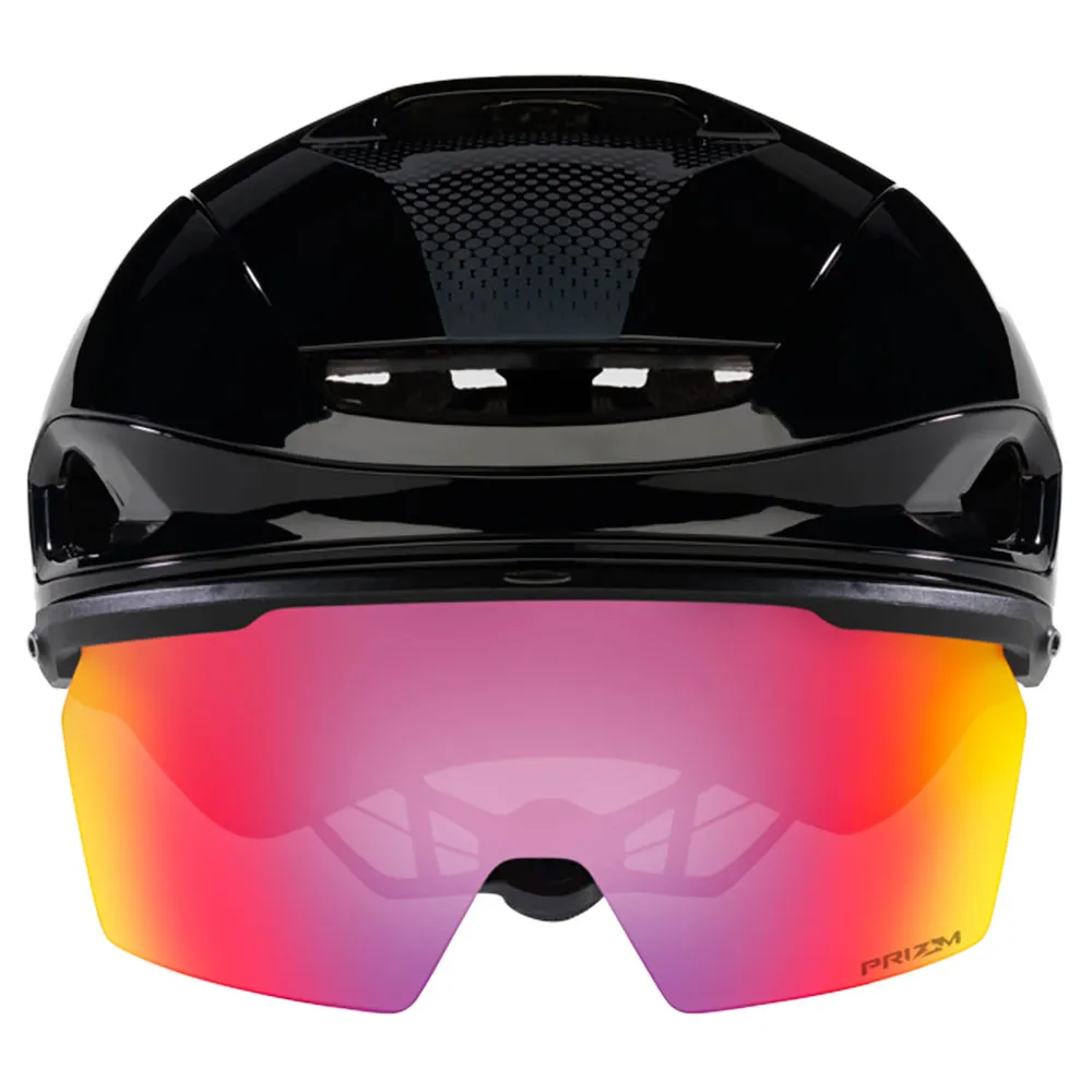 Oakley Aro7 Mips Road I.c.e Hjälm, Black Gloss Ice Reflective / Prizm Road
