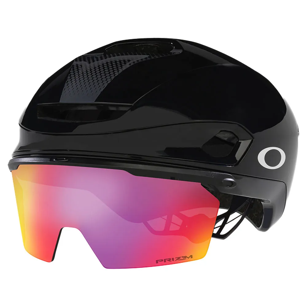 Oakley Aro7 Mips Road I.c.e Hjälm, Black Gloss Ice Reflective / Prizm Road