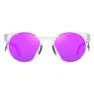 Oakley Hstn Metal Prizm Solglasögon, Matte clear, Prizm Violet/CAT3