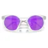 Oakley Hstn Metal Prizm Solglasögon, Matte clear, Prizm Violet/CAT3