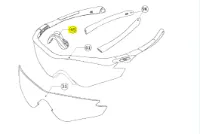 Oakley M2 FRAME nose pad Polished Black Oakley M2 FRAME nose pad Polished Black