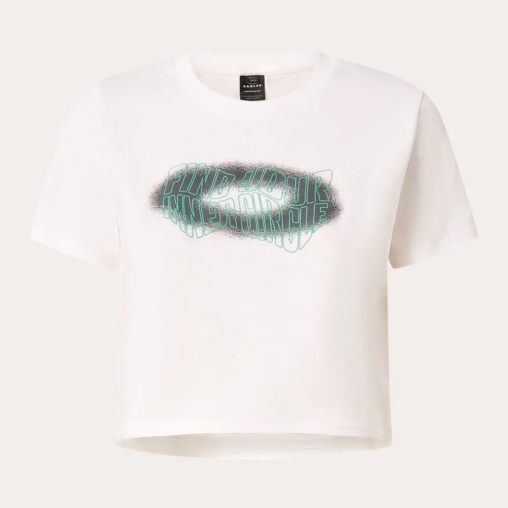 Oakley Pursuit Crop T-shirt Med Korta ärmar, White Oakley Pursuit Crop T-shirt Med Korta ärmar, White