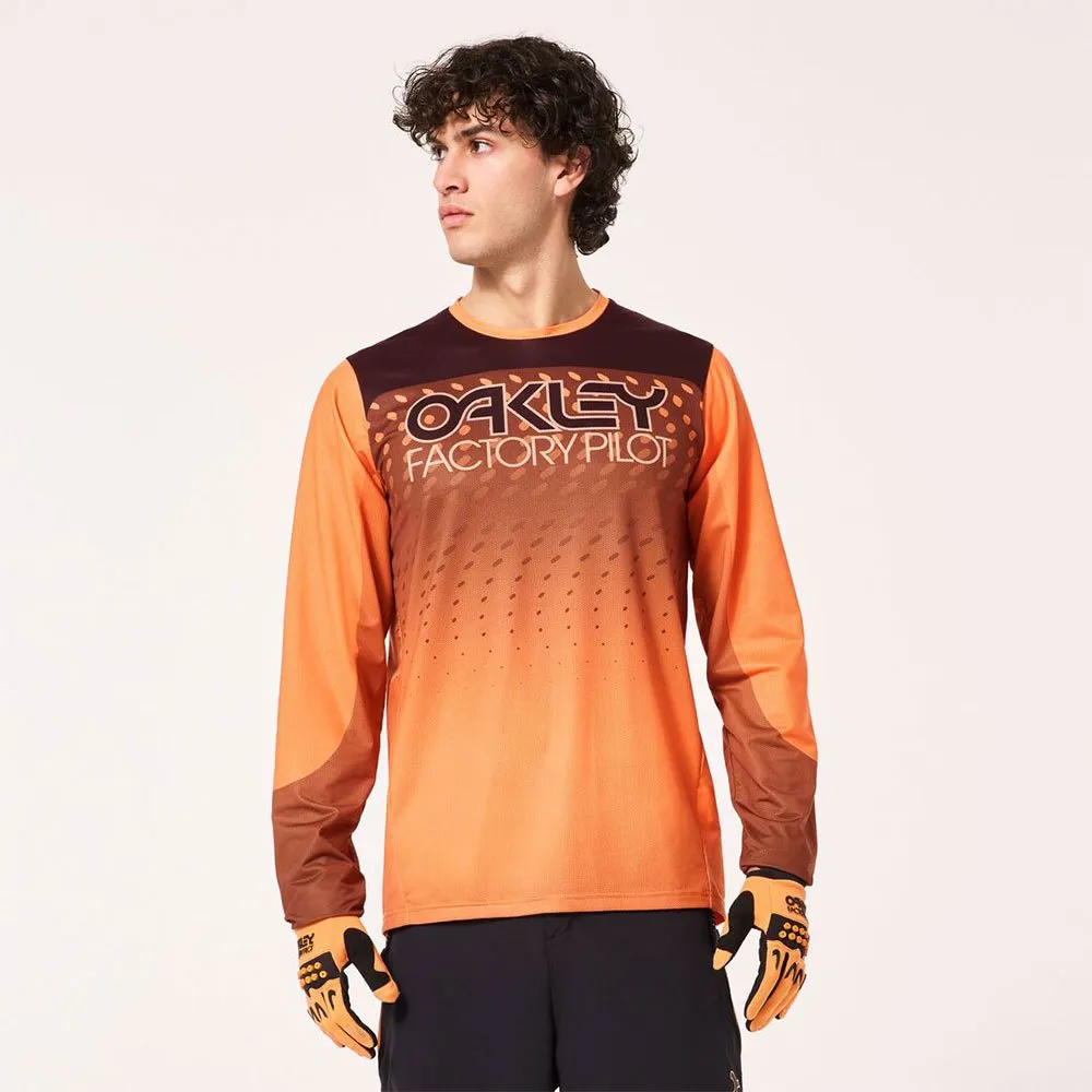 Oakley Seeker Gradient Långärmad Trikå, Gradient ellipse orange, S