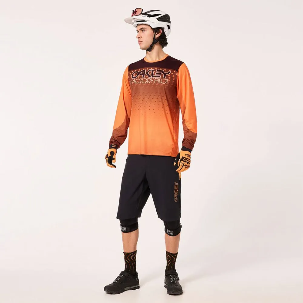 Oakley Seeker Gradient Långärmad Trikå, Gradient ellipse orange, S