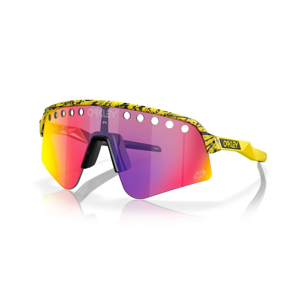 Oakley Sutro Lite Sweep Vented TDF Eyewear, Tdf splatter, Prizm Road/CAT2 Oakley Sutro Lite Sweep Vented TDF Eyewear, Tdf splatter, Prizm Road/CAT2