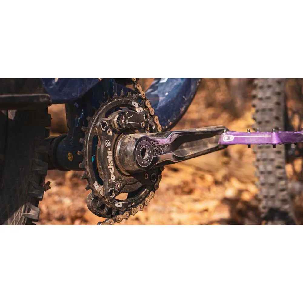 Ochain Anti Pedal Kickback R Shimano Spindel, Black, 104mm