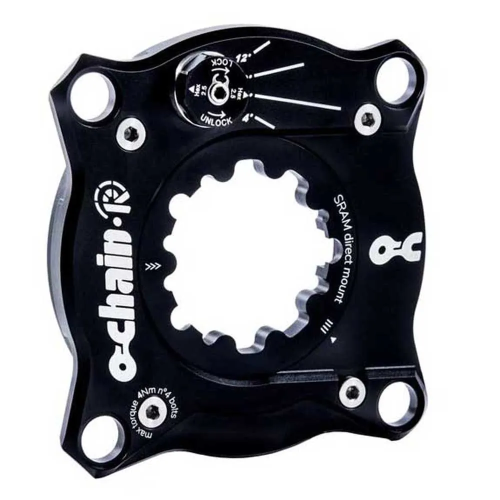 Ochain Anti Pedal Kickback R Shimano Spindel, Black, 104mm