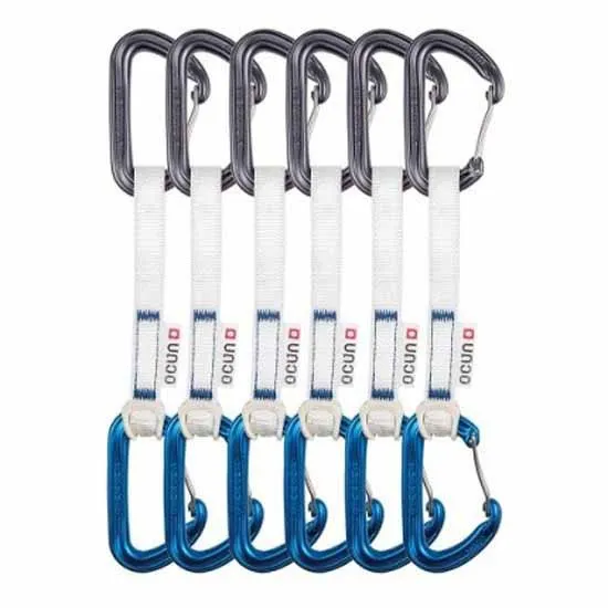 Ocun Hawk Qd Wire Bio 15 Mm 15 Cm 6 Units Quickdraw, Blue, One Size
