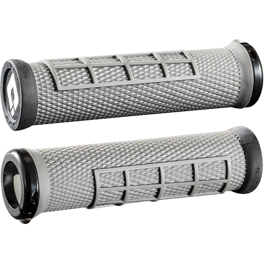 ODI Elite Flow Lockon Styrehandtag, Grey, 130 / 130mm
