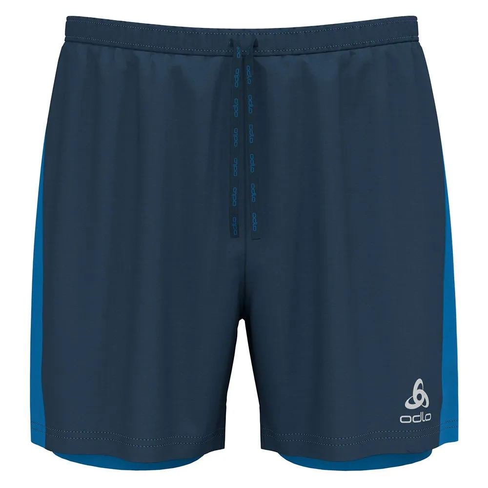Odlo 2 En 1 Essential 5 Inch Shorts male, Blue wing teal / indigo bunting