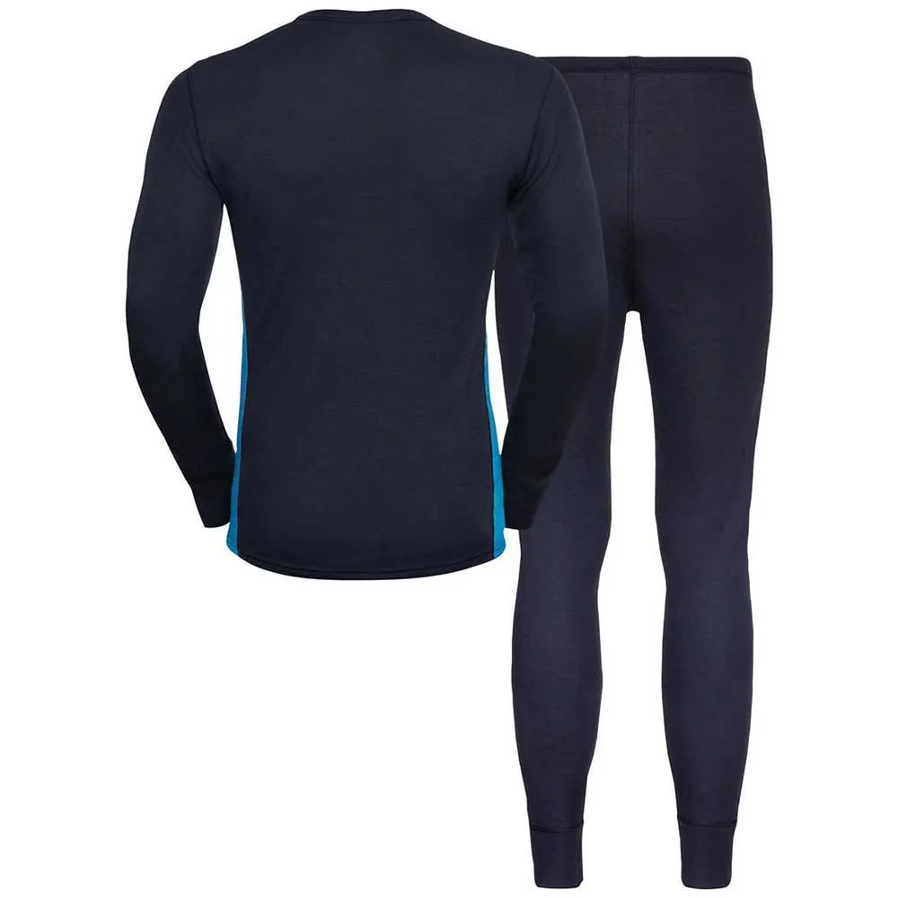 Odlo Active Warm Eco Baslager Set Refurbished, Dark sapphire / indigo bunting
