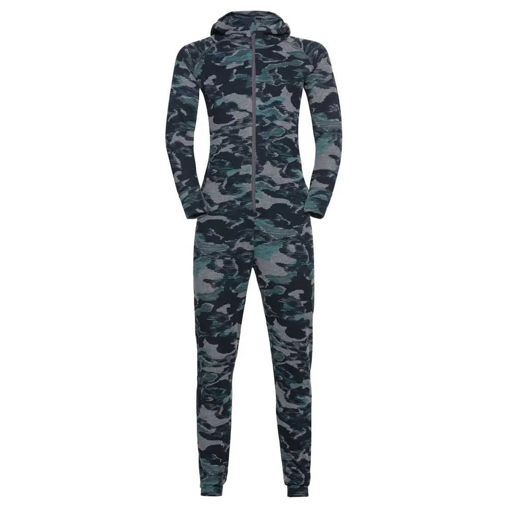 Odlo Active Warm Eco Baslager Set, Steel grey melange / jaded, 24MON Odlo Active Warm Eco Baslager Set, Steel grey melange / jaded, 24MON
