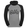 Odlo Active Warm Eco Huvtröja, Black / steel grey melange, 8Y