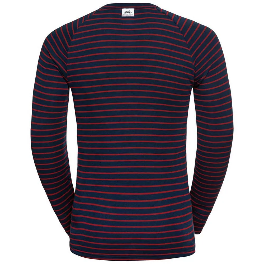 Odlo Active Warm Originals Eco Långärmad Baslager, Dark sapphire / sundried tomato