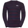 Odlo Active Warm Originals Eco Långärmad Baslager, Dark sapphire / sundried tomato