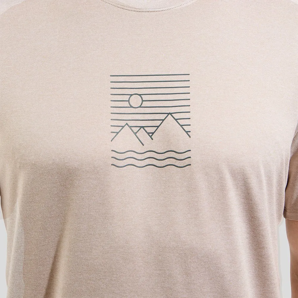 Odlo Ascent Sun Sea Mountains T-shirt Med Korta ärmar Odlo Ascent Sun Sea Mountains T-shirt Med Korta ärmar