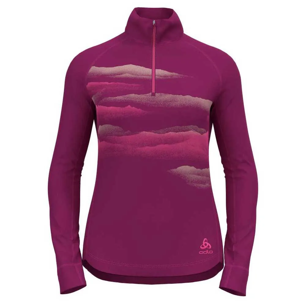 Odlo Berra Graphic Fleece Med Halv Dragkedja