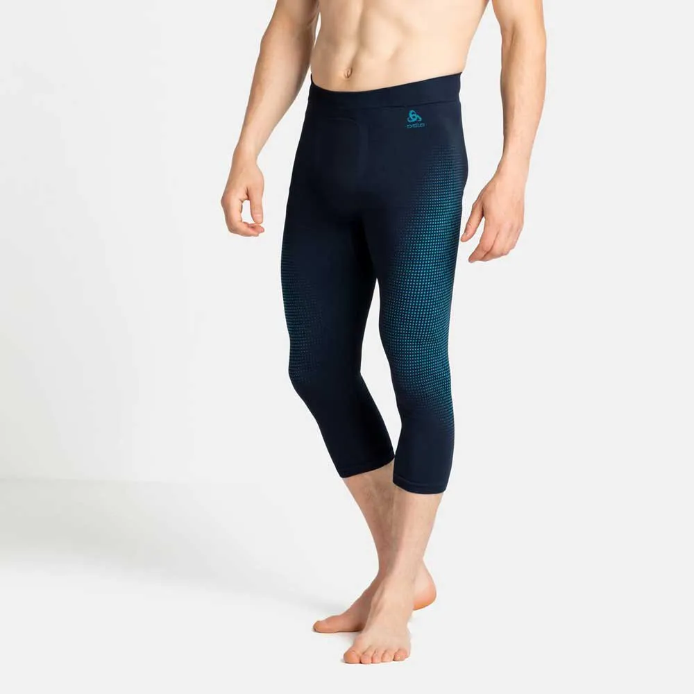 Odlo Bottom Performance Warm Eco Baslagerbyxor, Dark sapphire / stunning blue