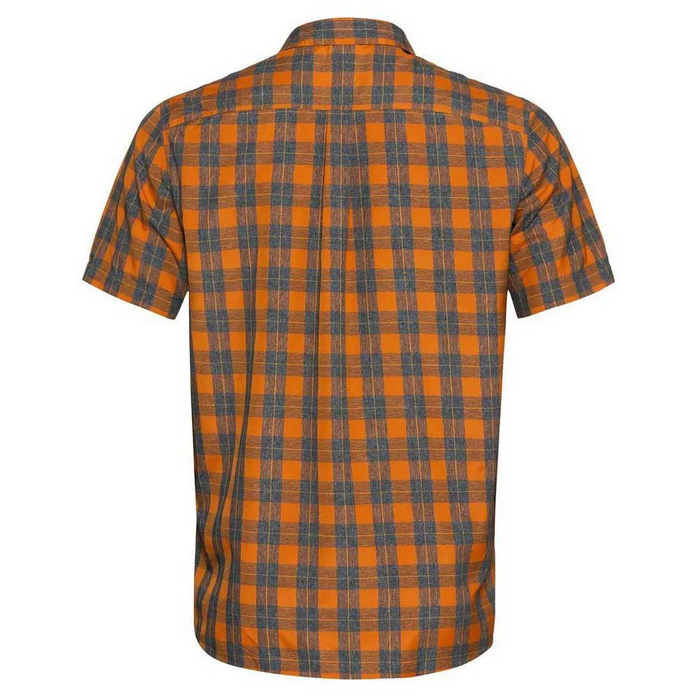 Odlo Chemise Mc Mythen Kortärmad Skjorta, Marmalade / grey melange