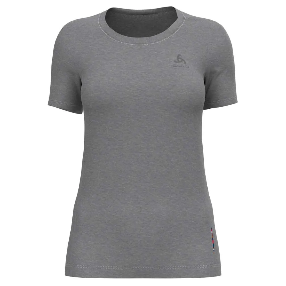 Odlo Col V Natural Merino Kortärmad Baslager, Grey melange / grey melange