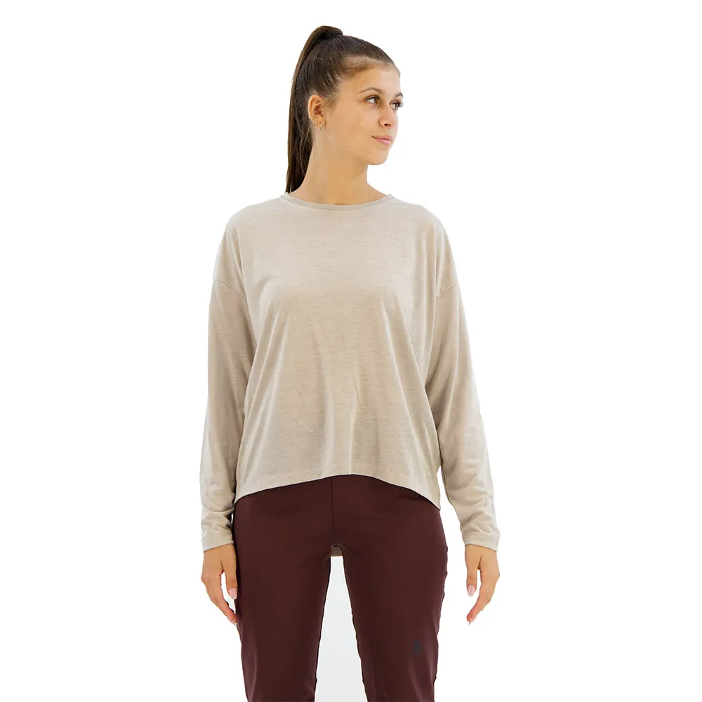 Odlo Crew Active 365 Natural T-shirt Med Lång ärm female Odlo Crew Active 365 Natural T-shirt Med Lång ärm female