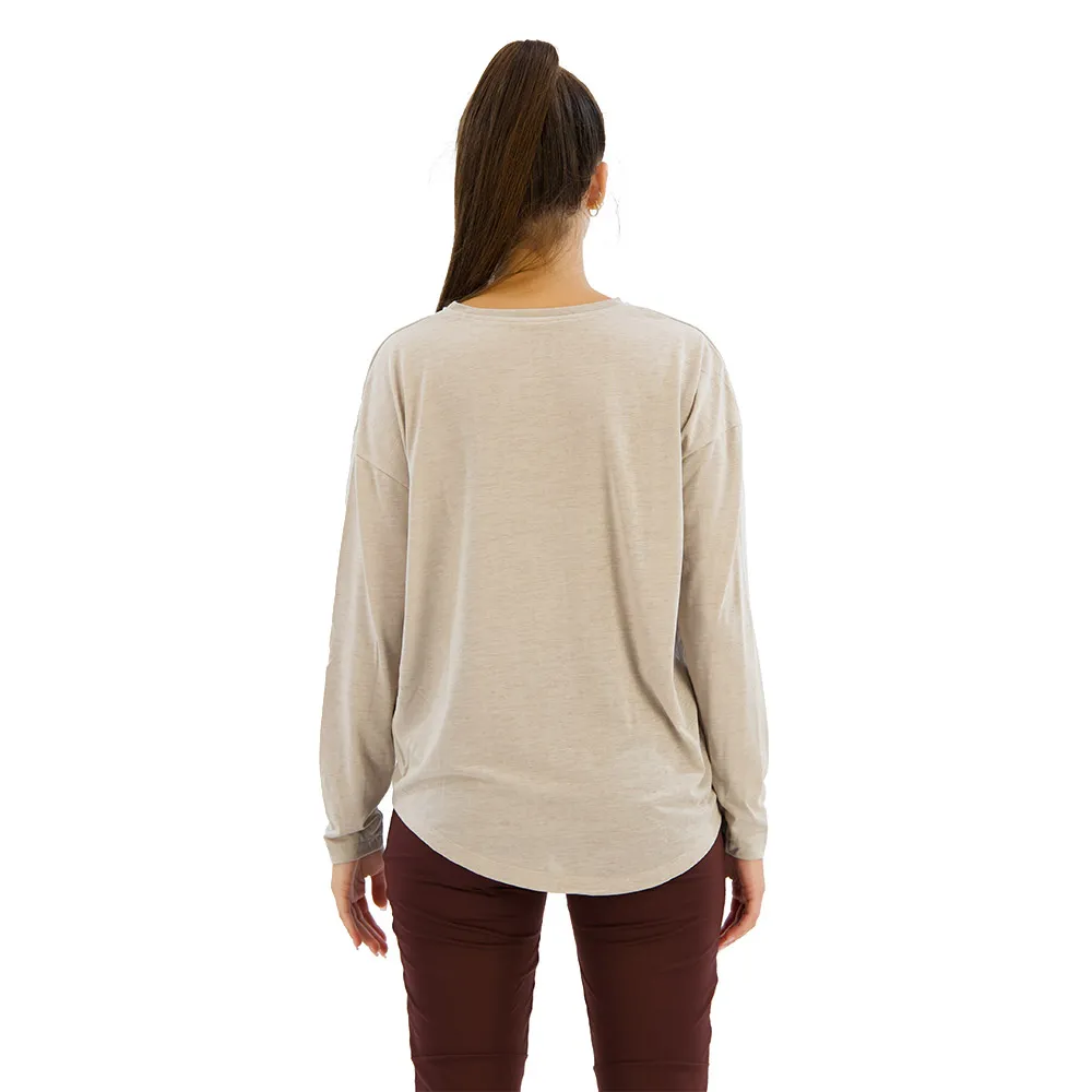 Odlo Crew Active 365 Natural T-shirt Med Lång ärm female Odlo Crew Active 365 Natural T-shirt Med Lång ärm female