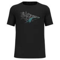 Odlo Crew Essential Print T-shirt Med Korta ärmar female Odlo Crew Essential Print T-shirt Med Korta ärmar female