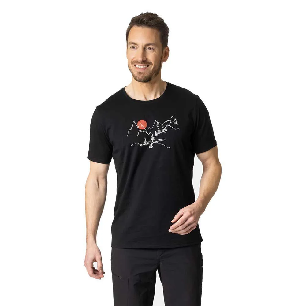 Odlo Crew Nikko Landscape T-shirt Med Korta ärmar, Black