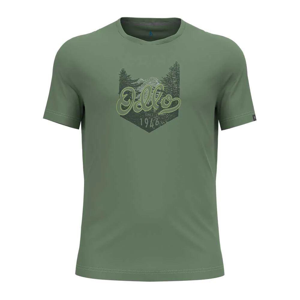 Odlo Crew Nikko Logo T-shirt Med Korta ärmar, Loden frost