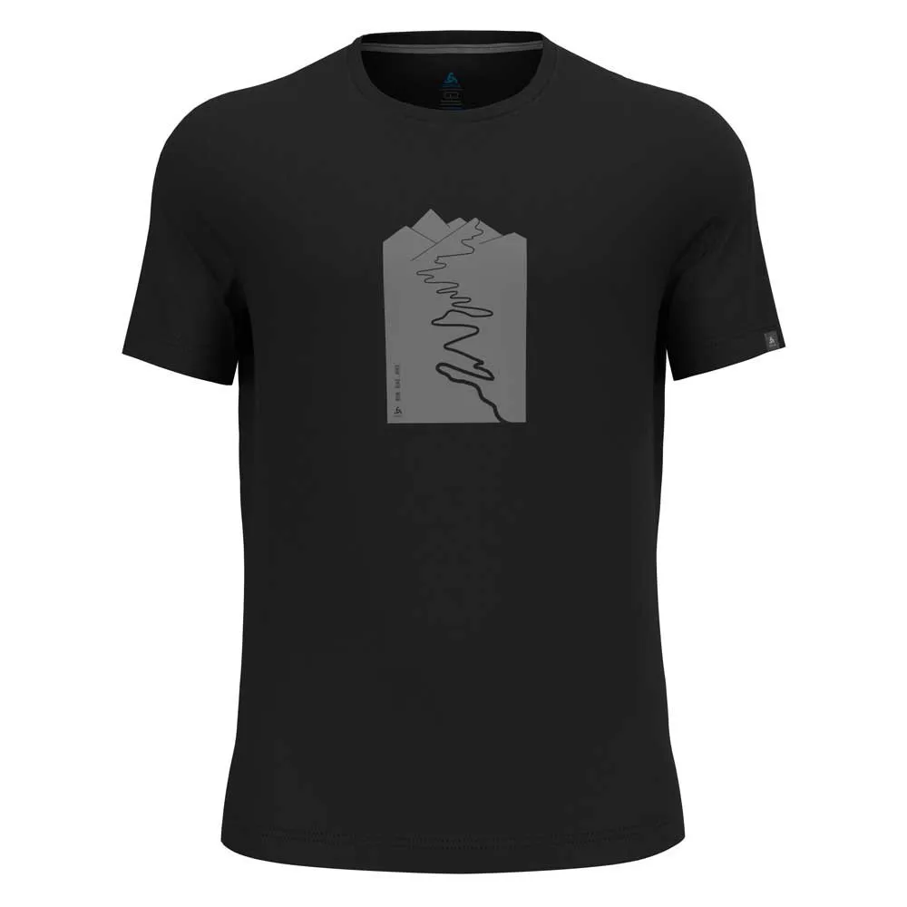 Odlo Crew Nikko Trailhead T-shirt Med Korta ärmar, Black