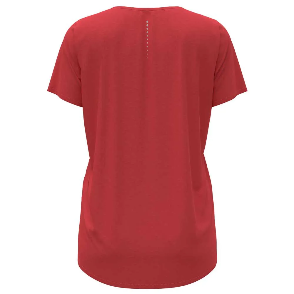 Odlo Crew Zeroweight Chill-tec T-shirt Med Korta ärmar female, Cayenne