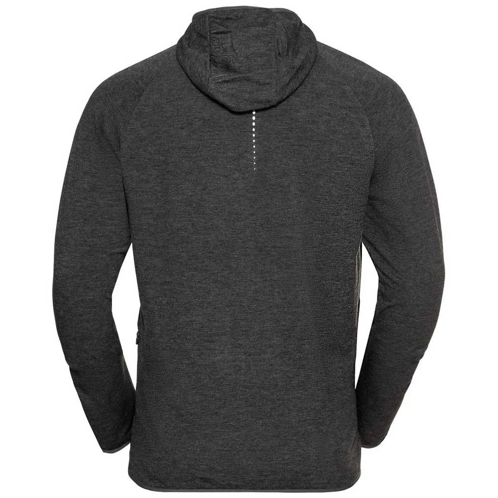 Odlo Easy 365 Tröja Med Huva male, Black melange