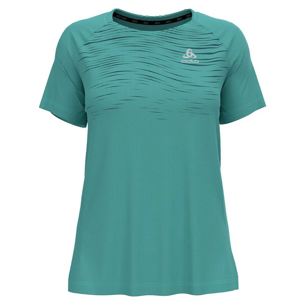 Odlo Essential Print T-shirt Med Korta ärmar female, Jaded Odlo Essential Print T-shirt Med Korta ärmar female, Jaded