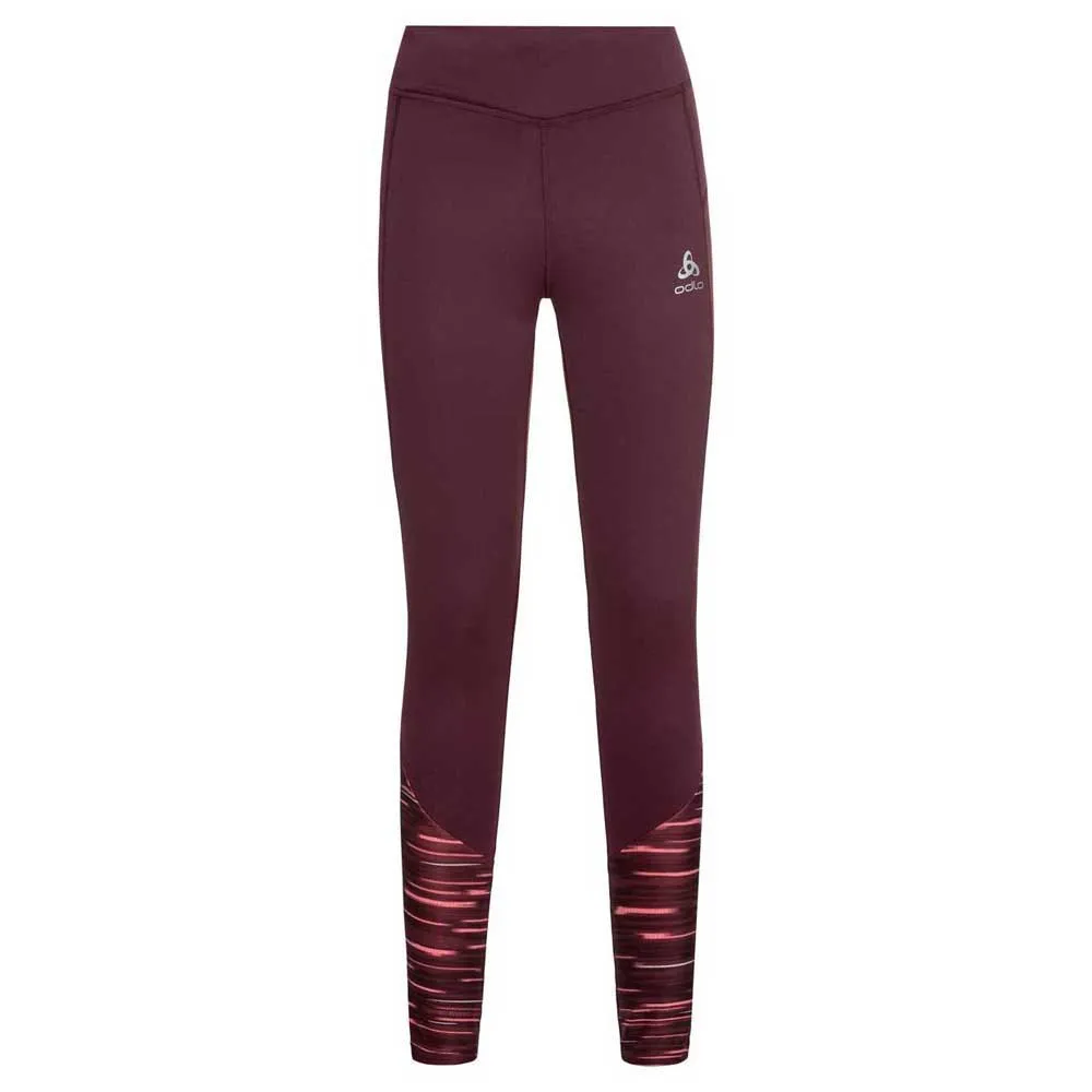 Odlo Essential Soft Print Leggings female, Winetasting Odlo Essential Soft Print Leggings female, Winetasting