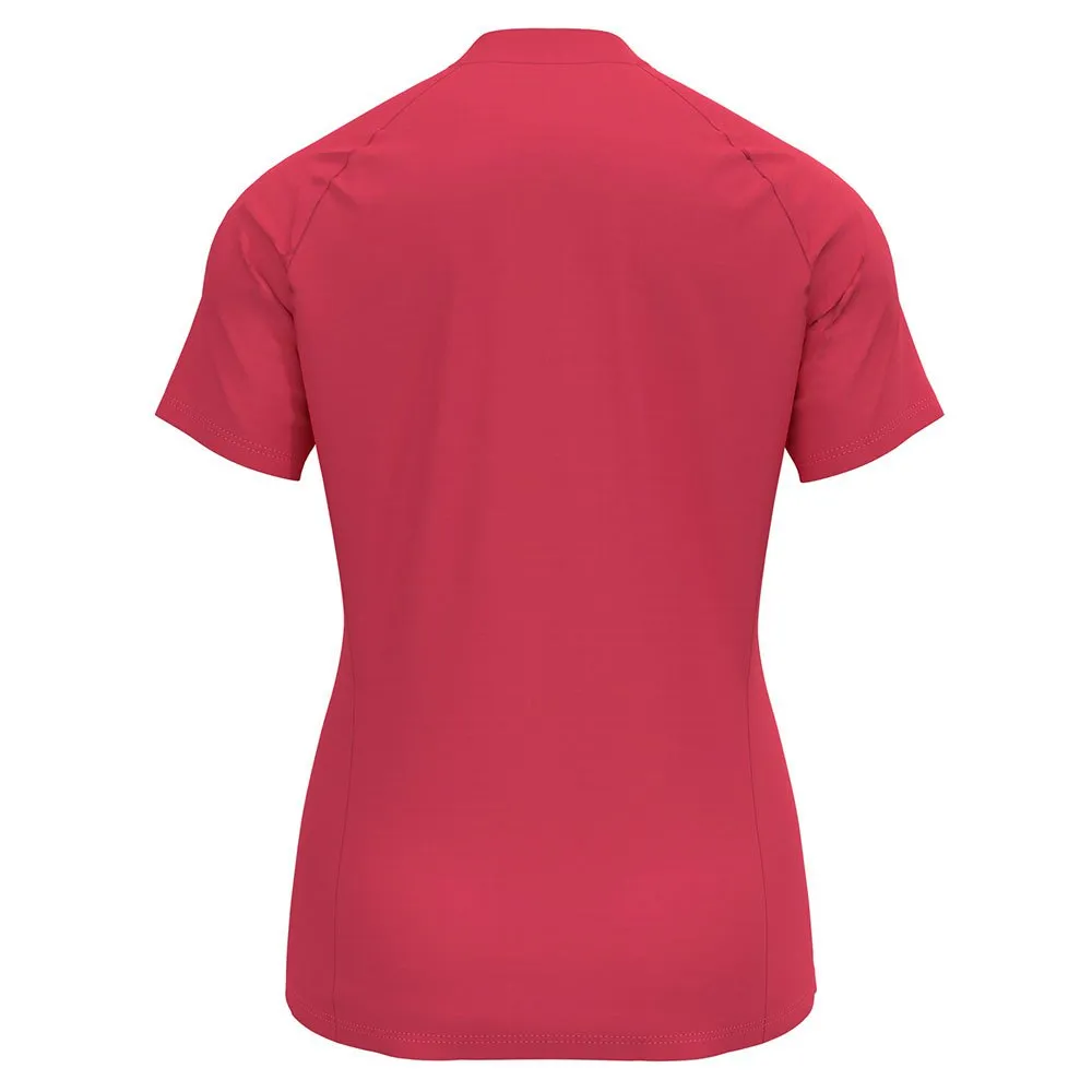 Odlo Essential Trail Zip T-shirt Med Korta ärmar, Paradise pink
