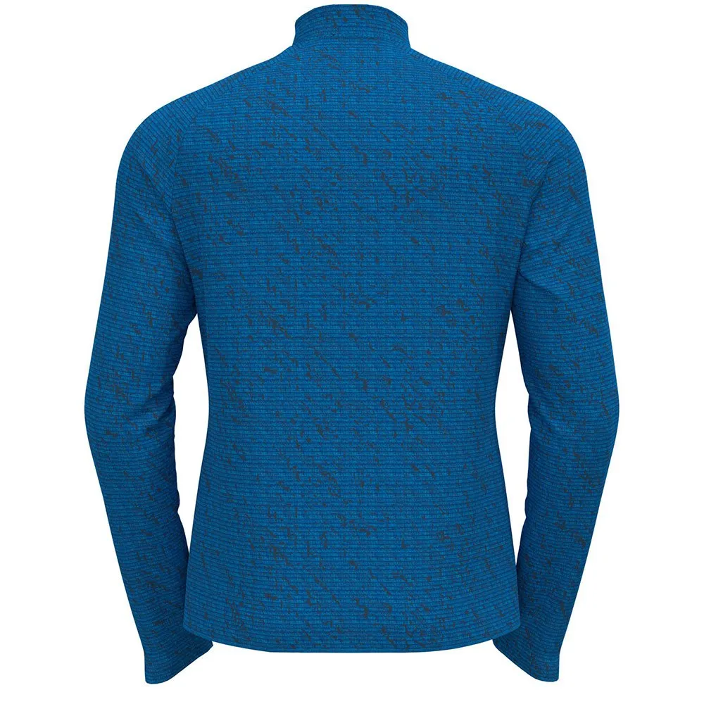 Odlo Fli Light Imprime Fleecejacka Med Dragkedja, Indigo bunting
