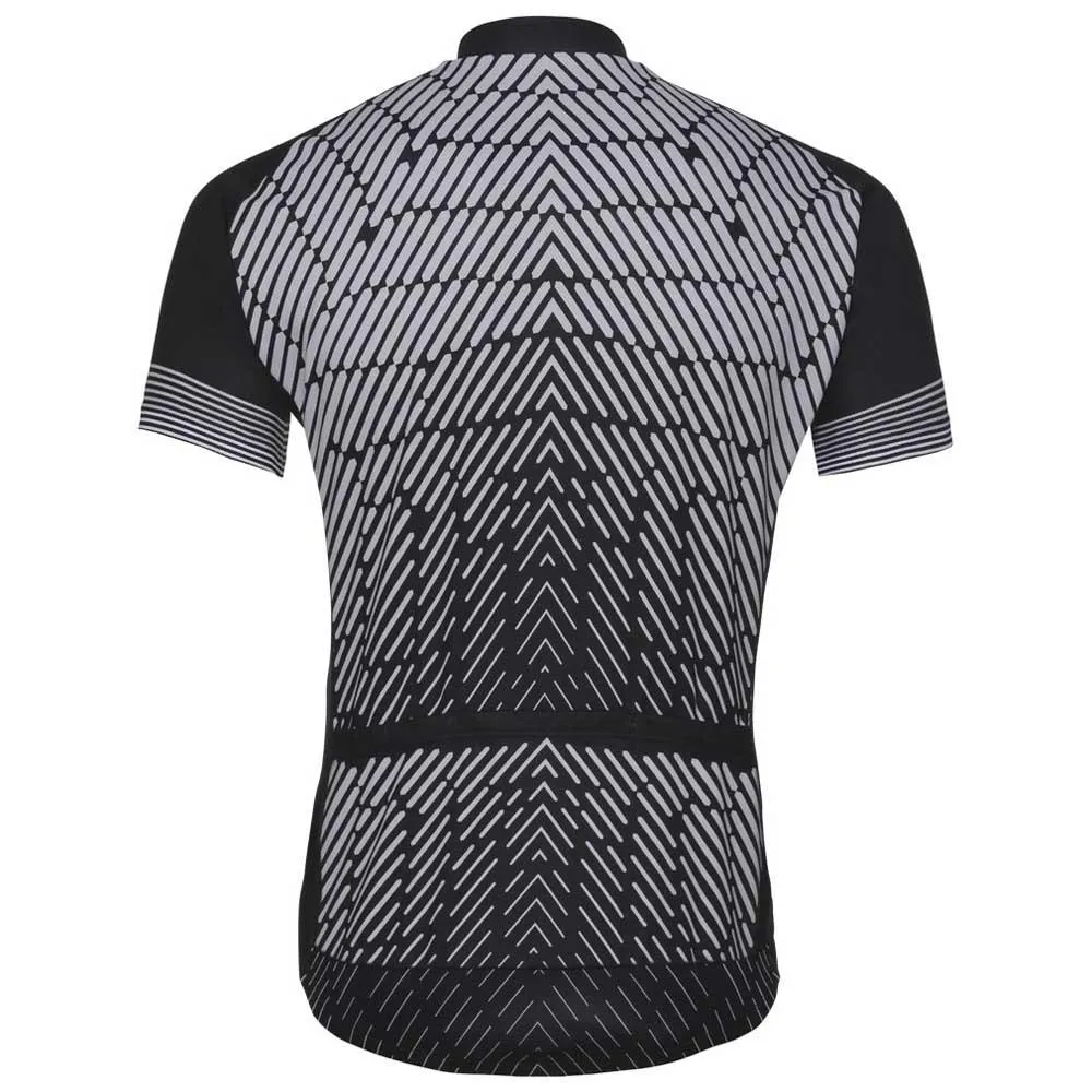 Odlo Fujin Print Korta ärmar Cykeltröja, Black / odlo silver grey, S Odlo Fujin Print Korta ärmar Cykeltröja, Black / odlo silver grey, S