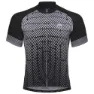 Odlo Fujin Print Korta ärmar Cykeltröja, Black / odlo silver grey, S