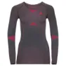 Odlo Fundamentals Perfor Långärmad Baslager, Odyssey gray / diva pink