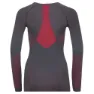 Odlo Fundamentals Perfor Långärmad Baslager, Odyssey gray / diva pink