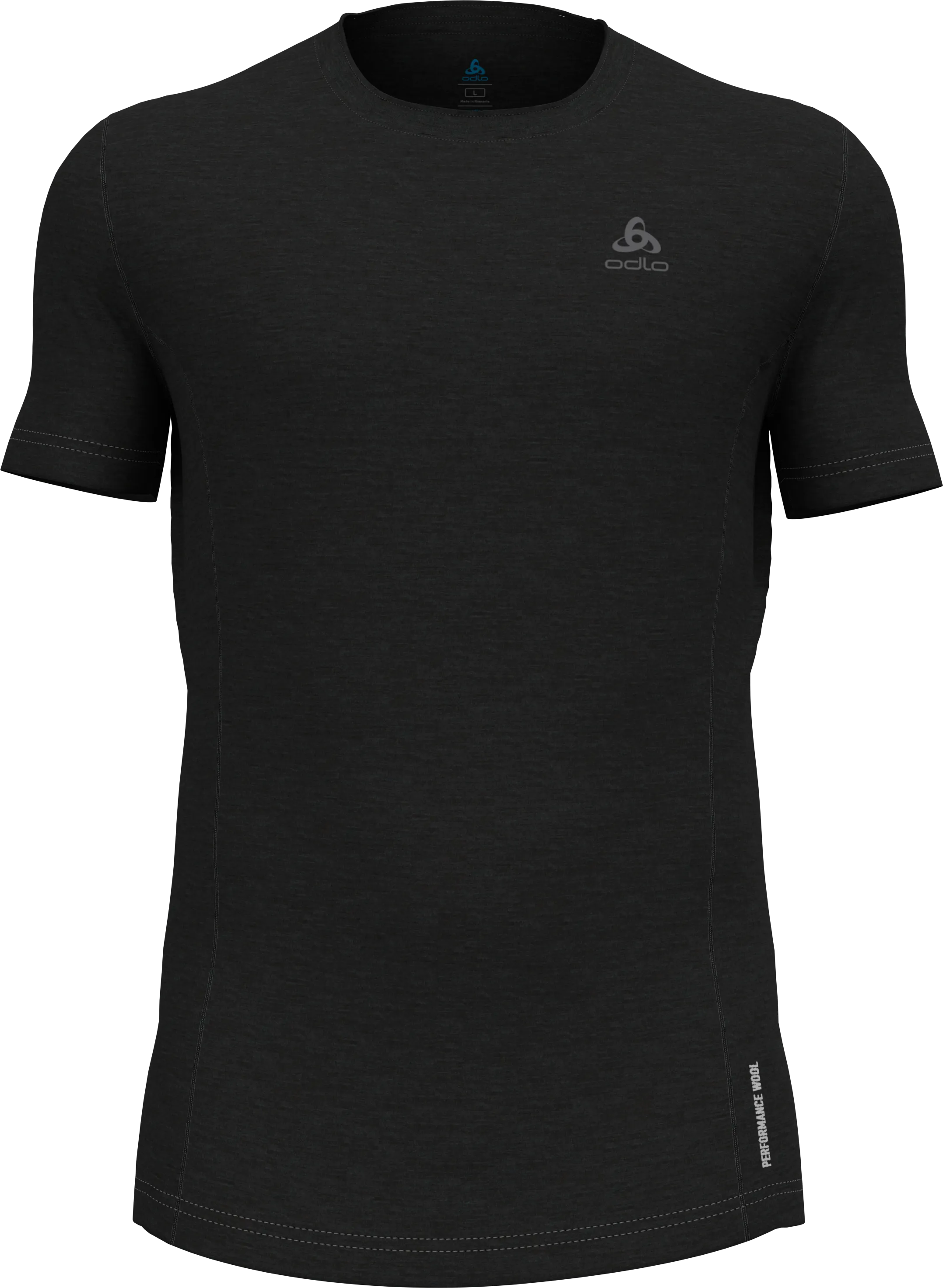 Odlo Men's BL Top Crew Neck S/S, Black
